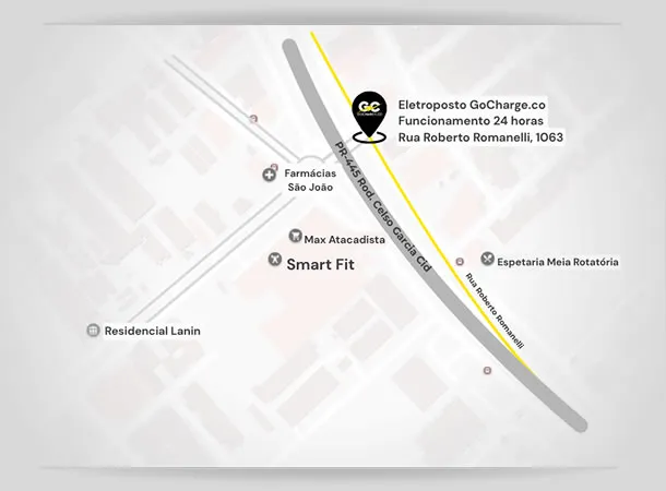 Mapa de localização Mapa de localização